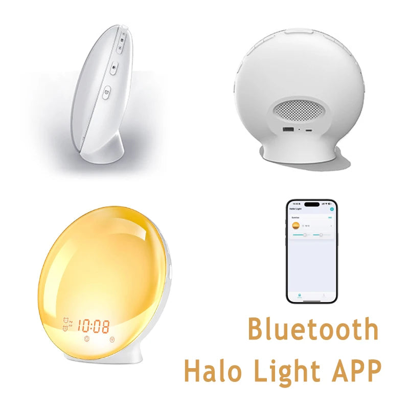 SunWake™ Sunrise Alarm Clock — Wake Up With Light, Not Noise