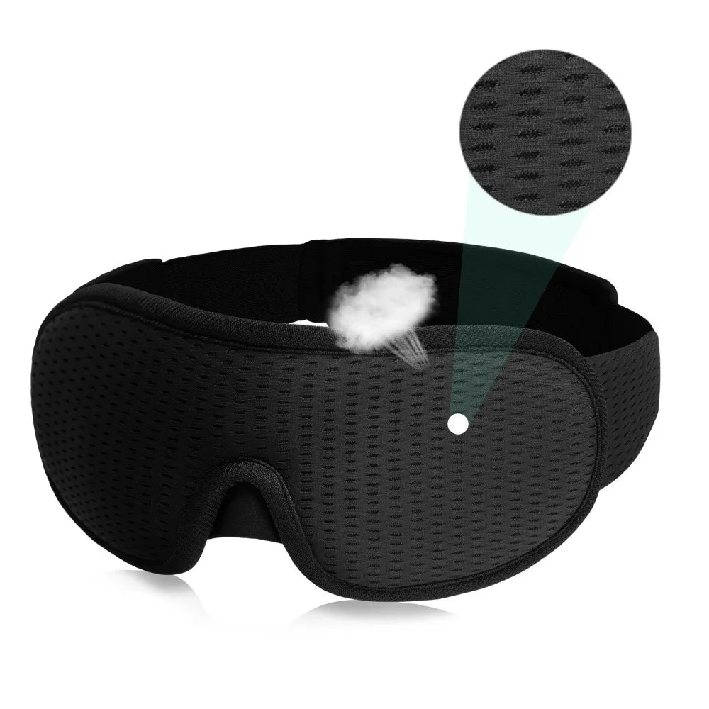 BlackoutPro™ 3D Contoured Sleep Mask — Total Darkness, Zero Pressure