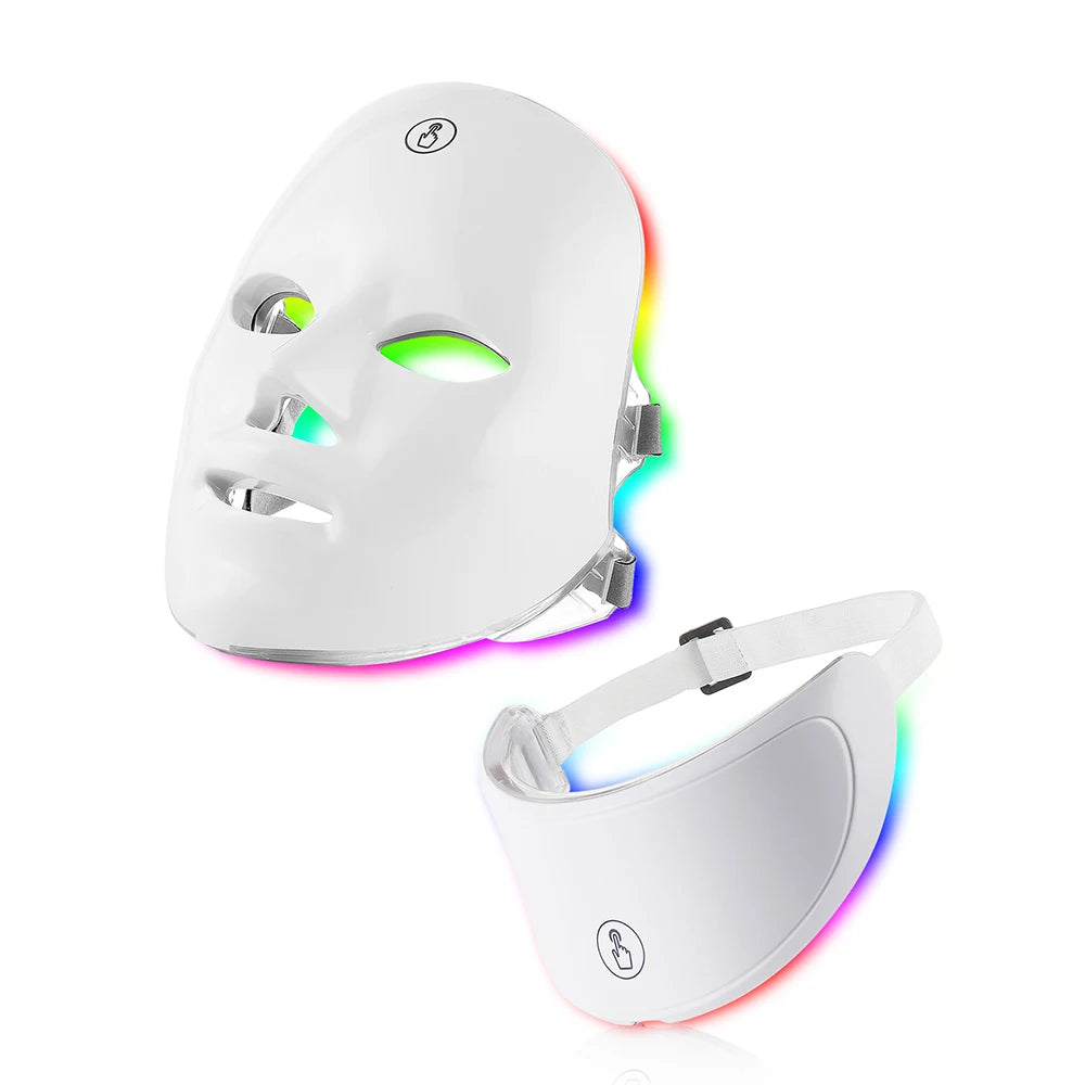 GlowCalm™ LED Light Therapy Mask — Face + Neck