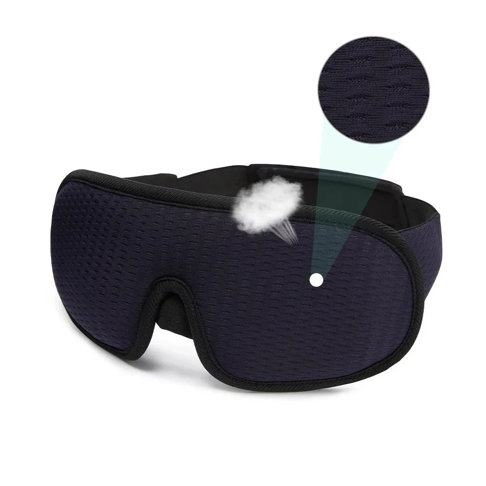 BlackoutPro™ 3D Contoured Sleep Mask — Total Darkness, Zero Pressure