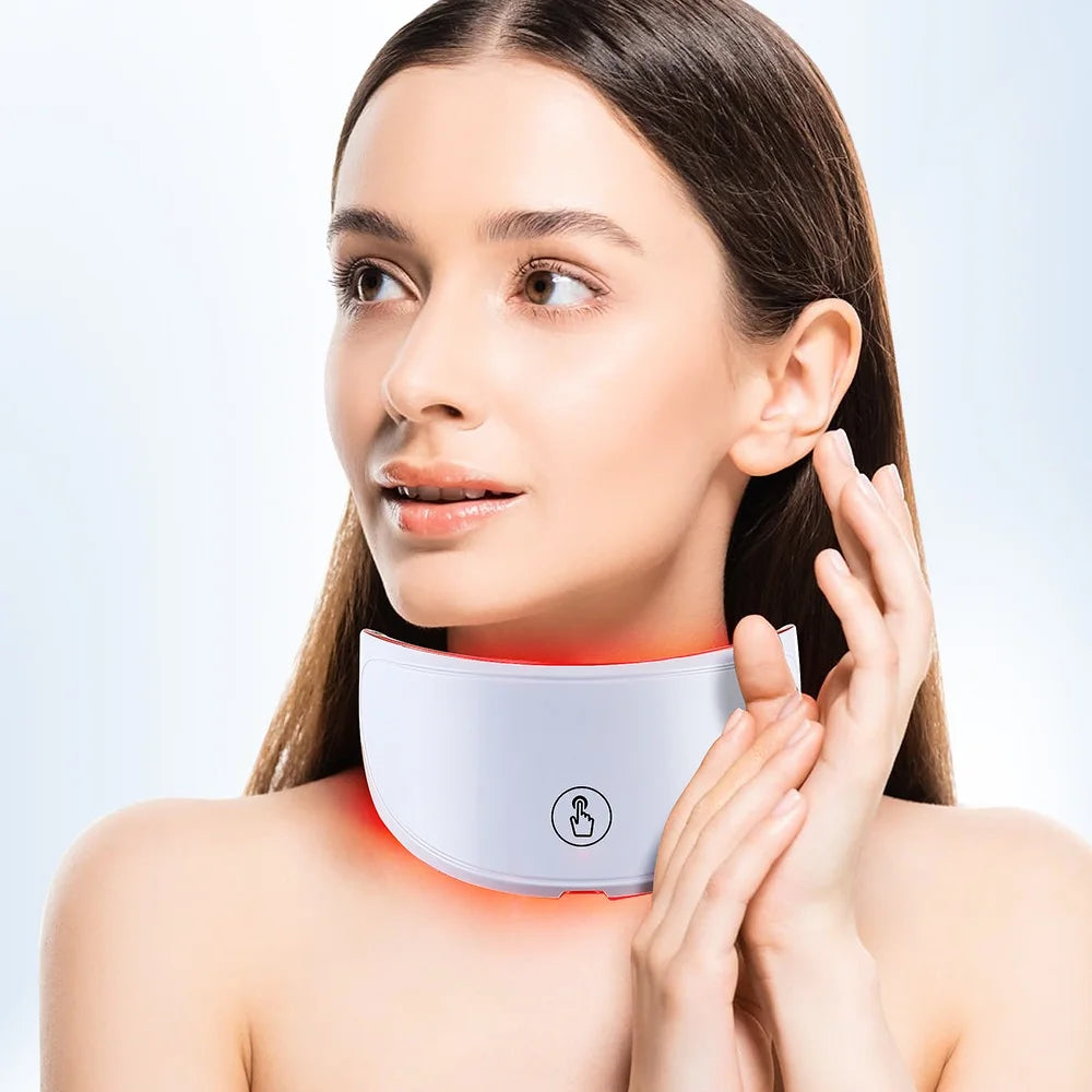 GlowCalm™ LED Light Therapy Mask — Face + Neck