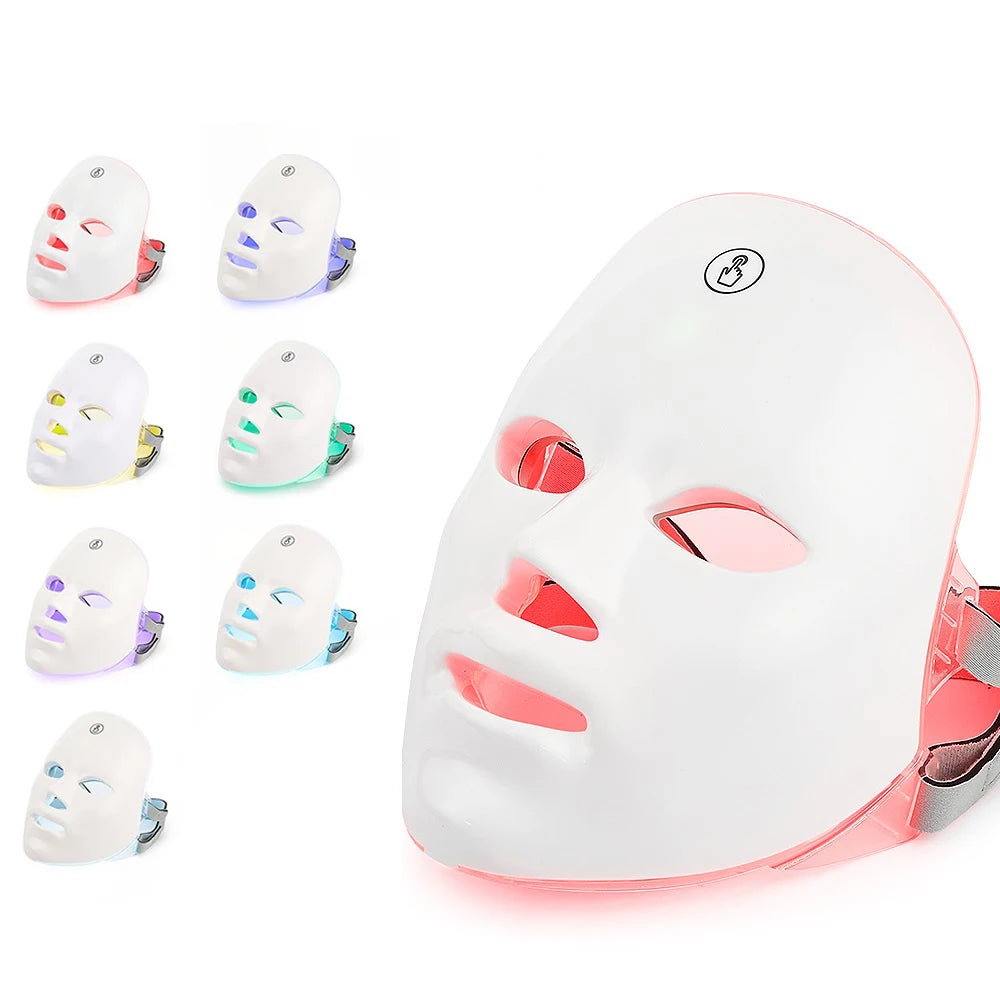 GlowCalm™ LED Light Therapy Mask — Face + Neck