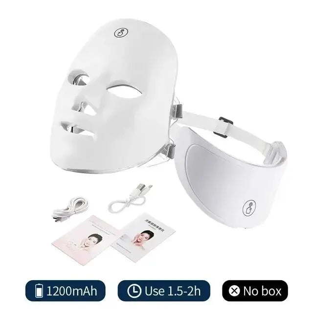 GlowCalm™ LED Light Therapy Mask — Face + Neck