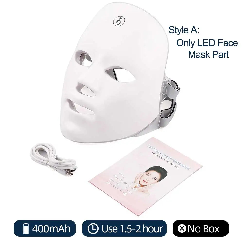 GlowCalm™ LED Light Therapy Mask — Face + Neck