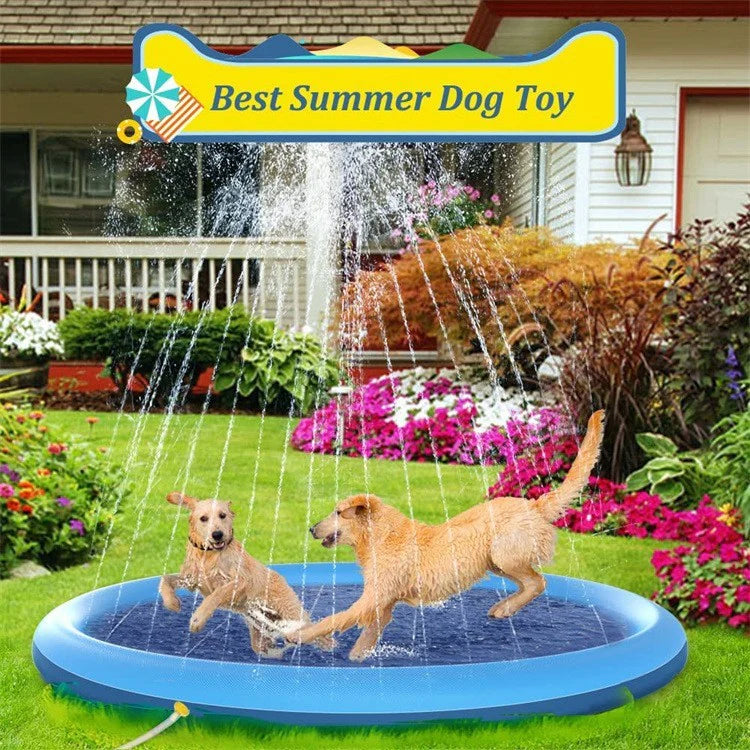 Splash Pad Anti-Slip Splash Pad for Kids & Dogs Durable Summer Outdoor Water Toys